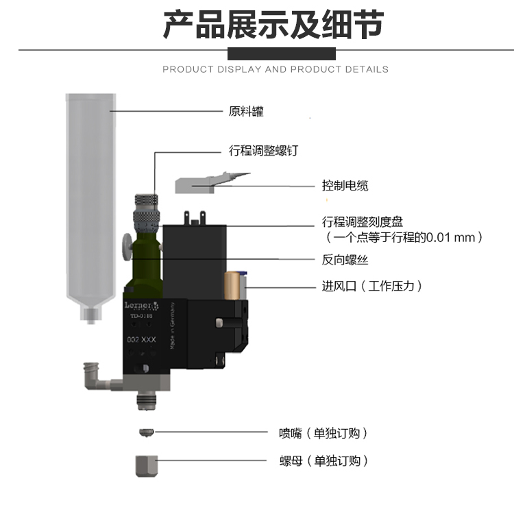 锡膏喷射阀结构